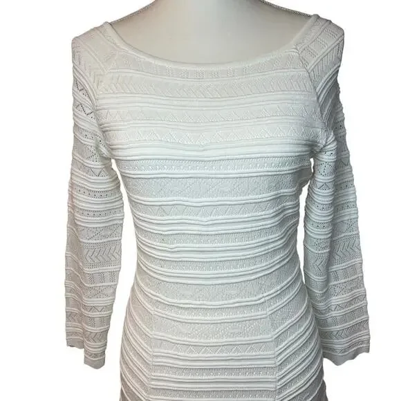 Antonio Melani Nancy Knit Dress Ivory Small S NEW Retail $159 - Picture 2 of 10